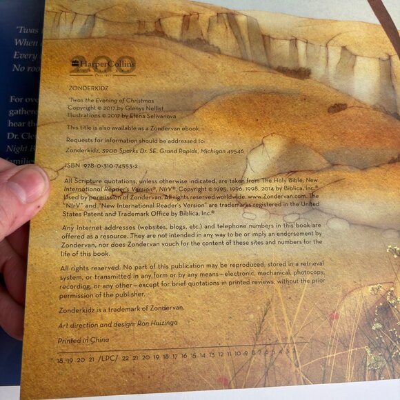 Twas The Evening Of Christmas Glenys Nellist & Elena Selivanova Hardcover HBDJ - Picture 10 of 11